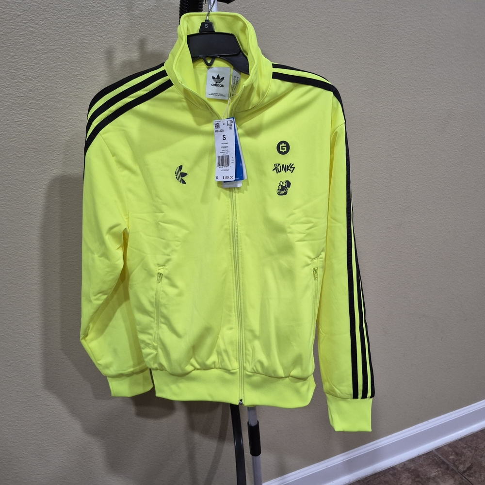 Adidas Men's Bored Ape Yacht Club Punks Neon Firebird Track Jacket Size S